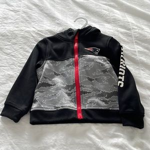 Super Bowl New England Patriots jacket with hood toddler size 2t